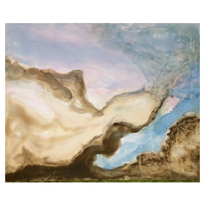 bewegt 1, Acryl auf Leinwand, 80x100 cm
